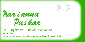 marianna puskar business card